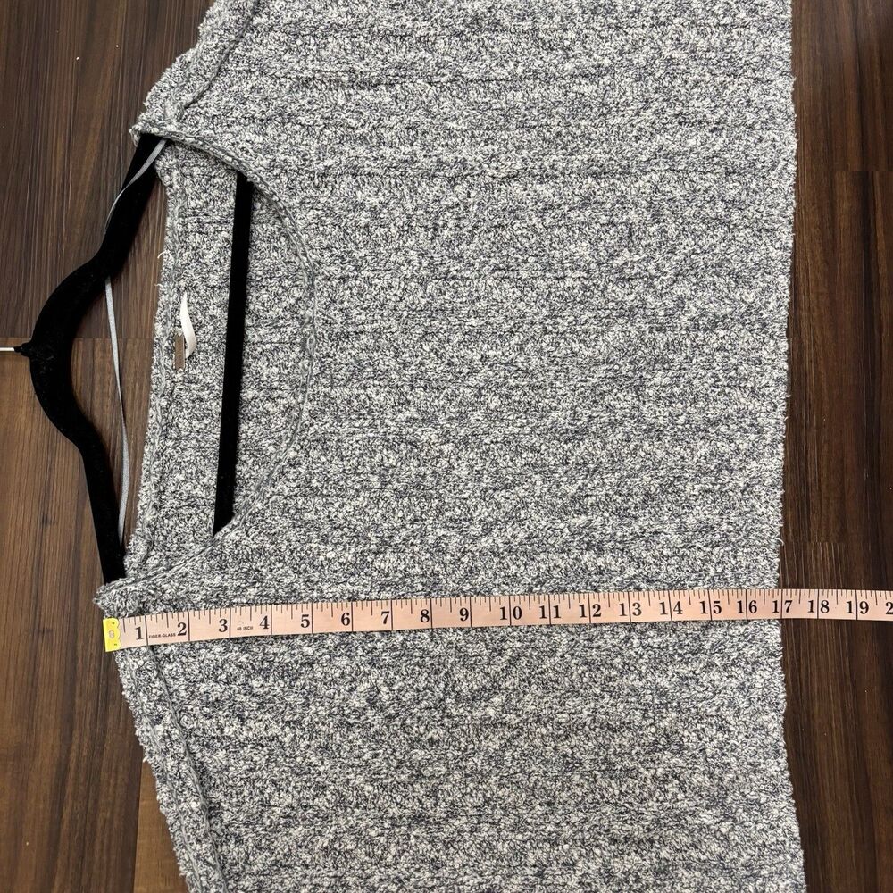 Free People Sz Medium Good Day Cropped Pullover Oversized Sweater Gray - Picture 6 of 7